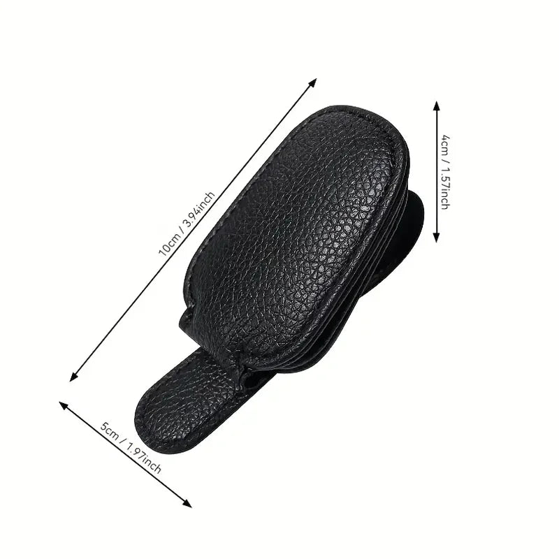 Car Sun Visor Glasses Holder Magnetic Sunglasses Clip Mount Organizer
