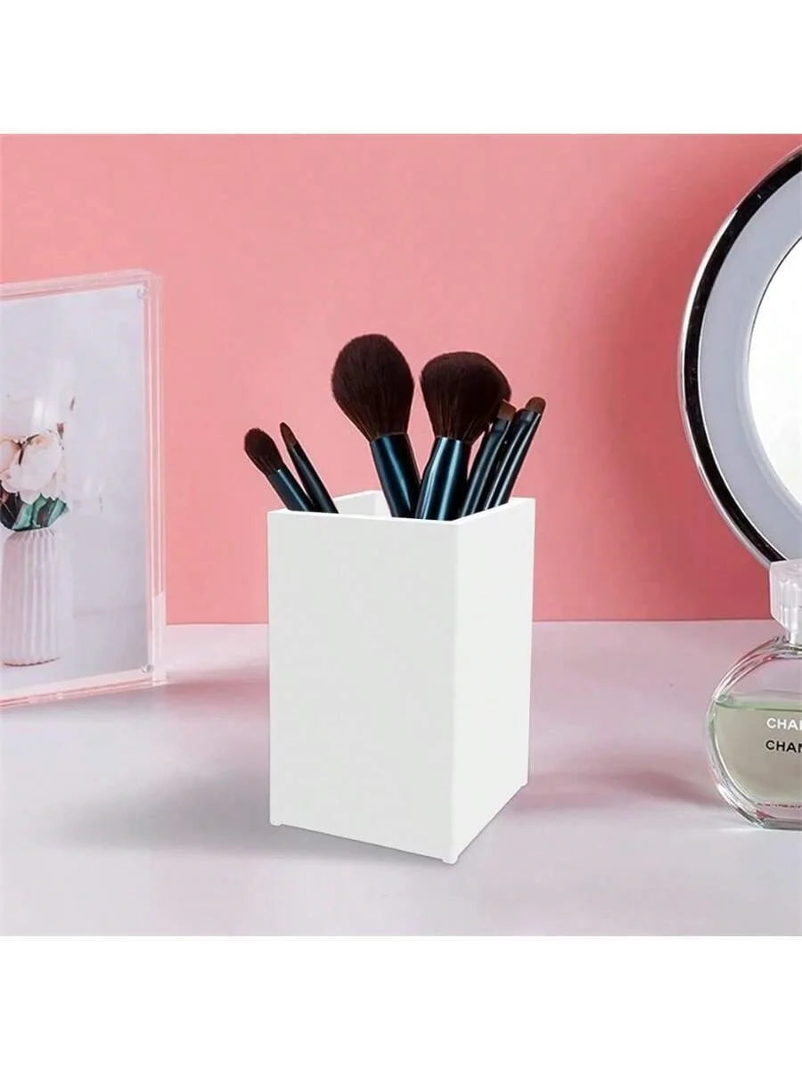 Acrylic Makeup Brush Holder Desk Organizer Cosmetic Storage Case