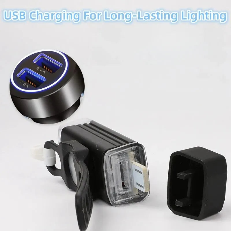 3000LM LED Bicycle Front Light USB Rechargeable Bike Headlight - 2