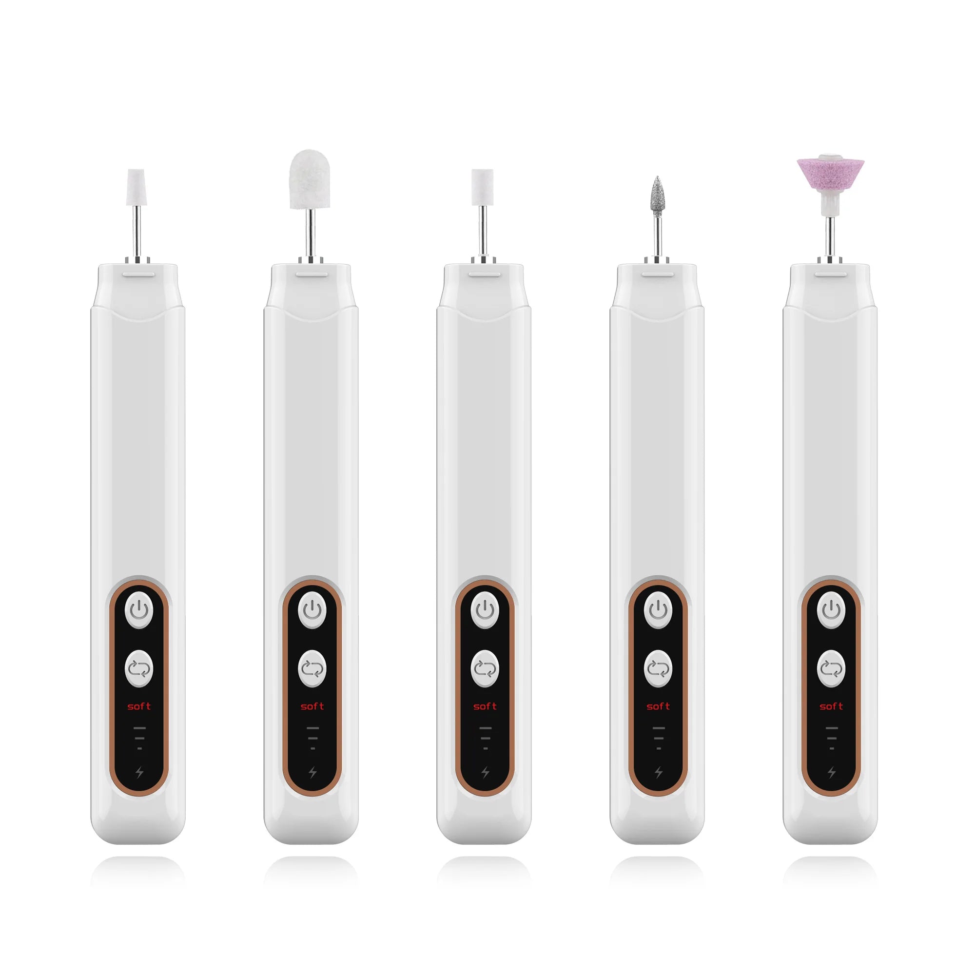 Cordless Electric Nail File Set Manicure Pedicure Drill Machine - 18