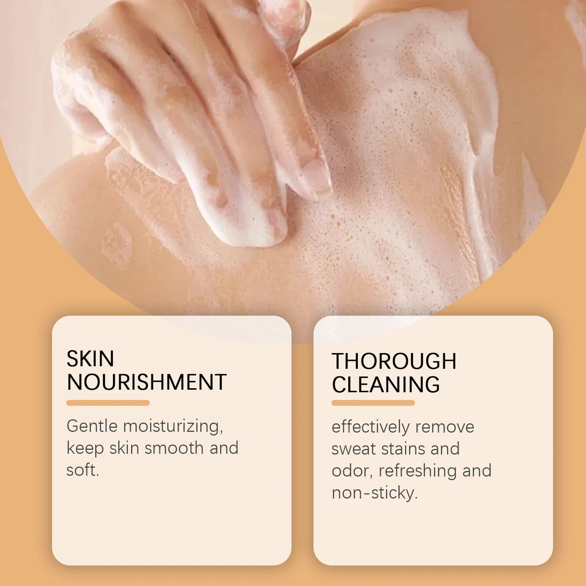 Persimmon Body Wash Exfoliating Oil Control Shower Gel Odor Remover