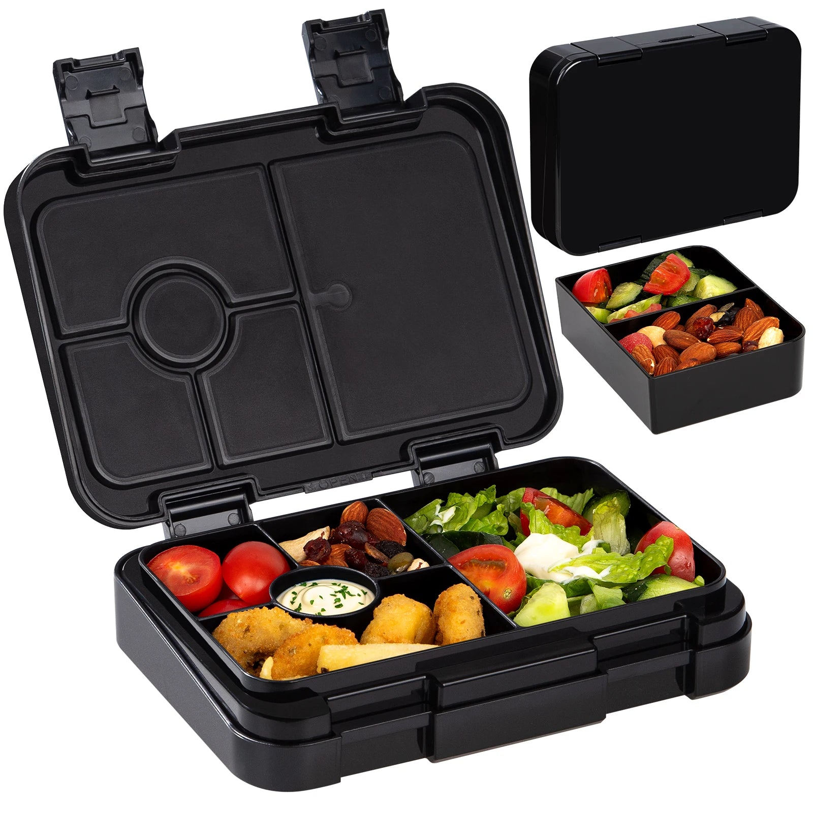 1100ml Leakproof Bento Lunch Box Microwavable Tritan Food Container