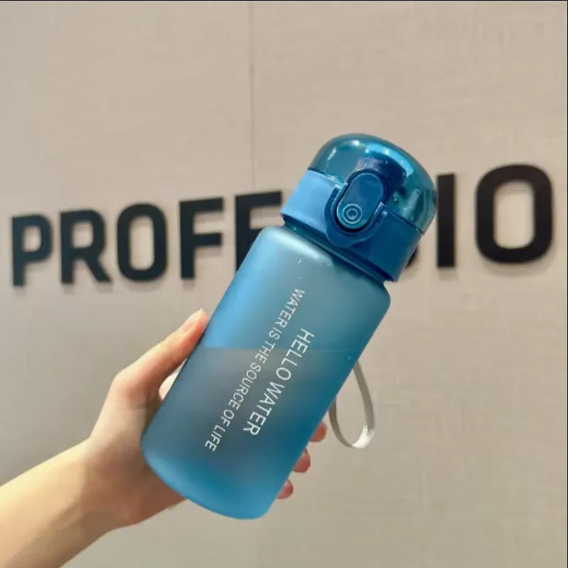 550ml Space Themed Water Bottle Leak Proof Sports Straw Cup