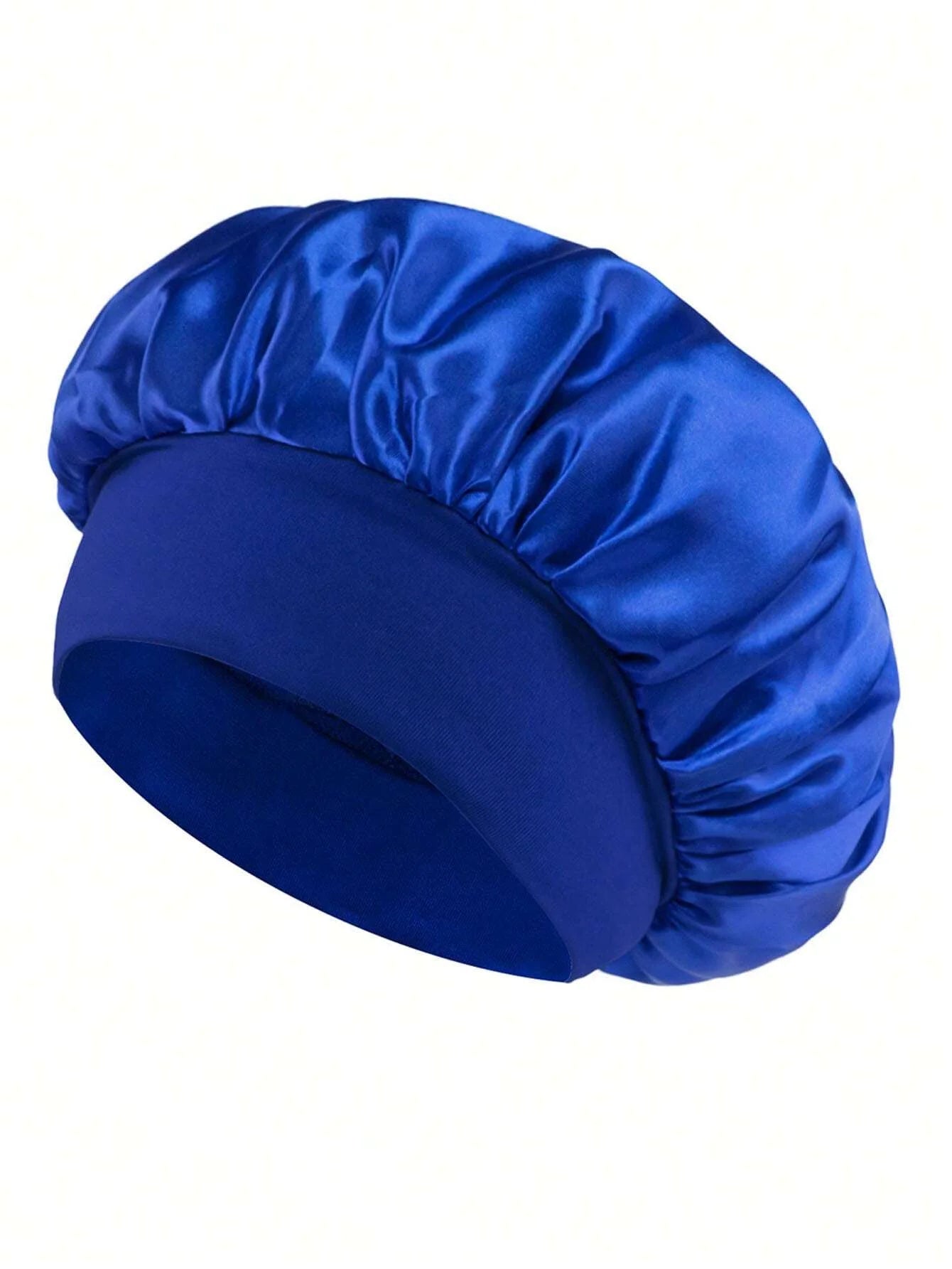 Satin Silk Sleep Cap Wide Band Hair Bonnet for Sleeping and Styling