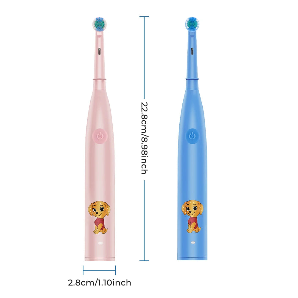 Kids Electric Toothbrush Cartoon Rechargeable Sonic Vibrate - 15