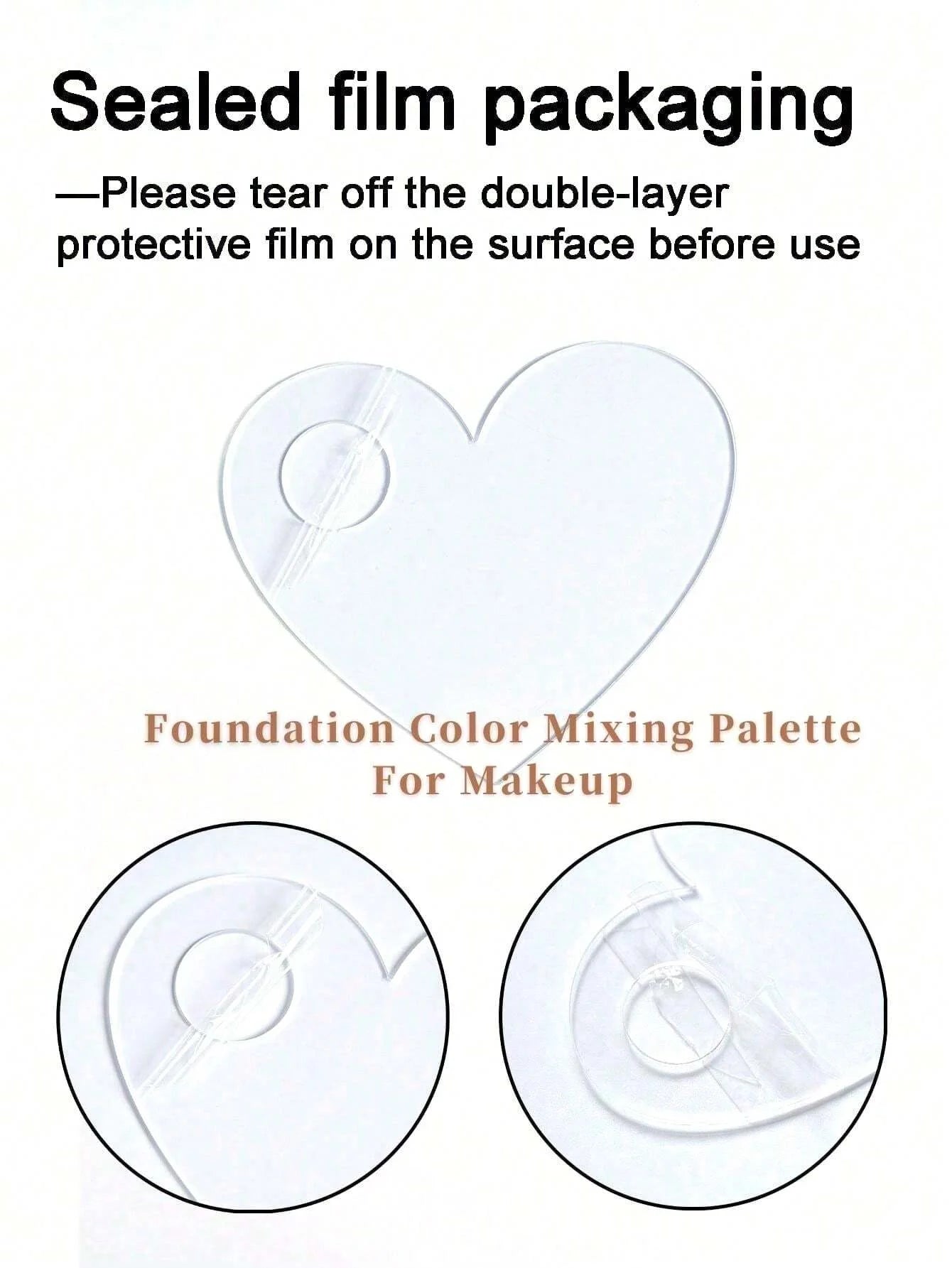 Acrylic Makeup Mixing Palette and Spatula Set for Foundation and Art - 8
