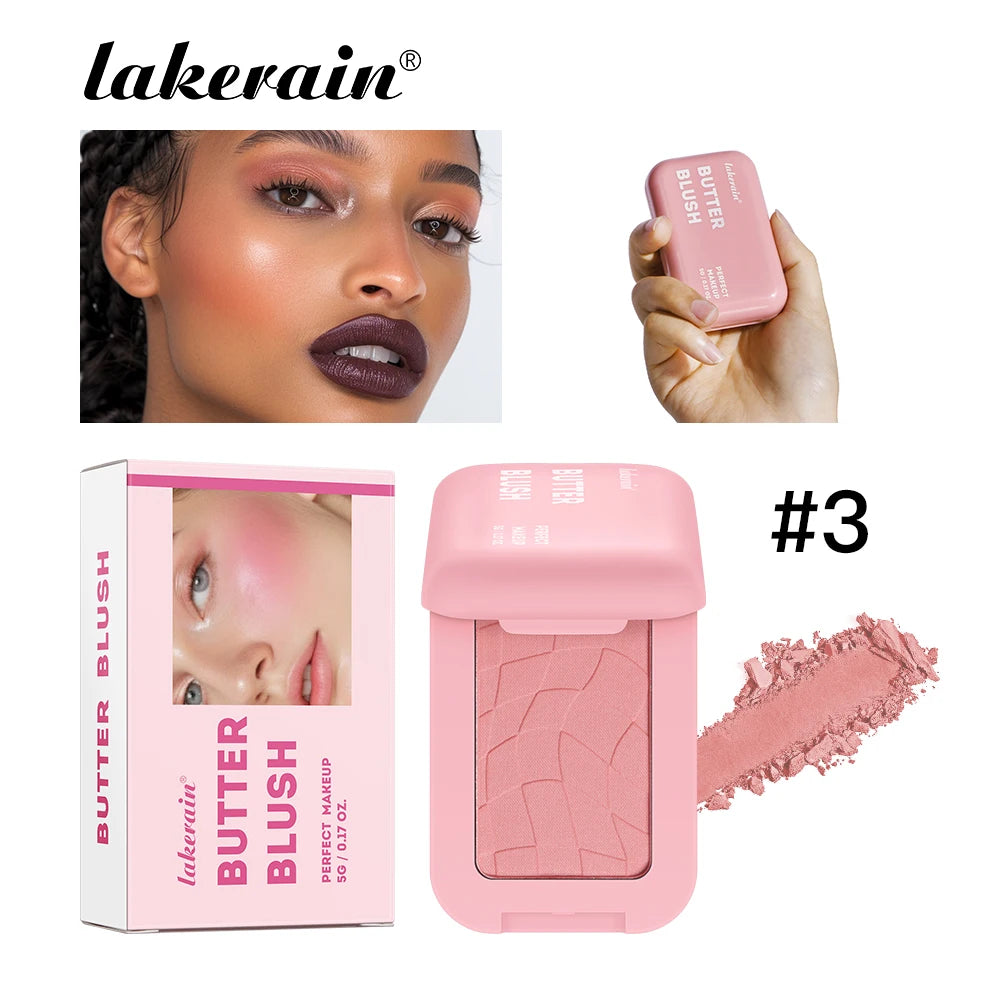 Lakerain 2 in 1 Cream and Powder Blush Makeup Palette