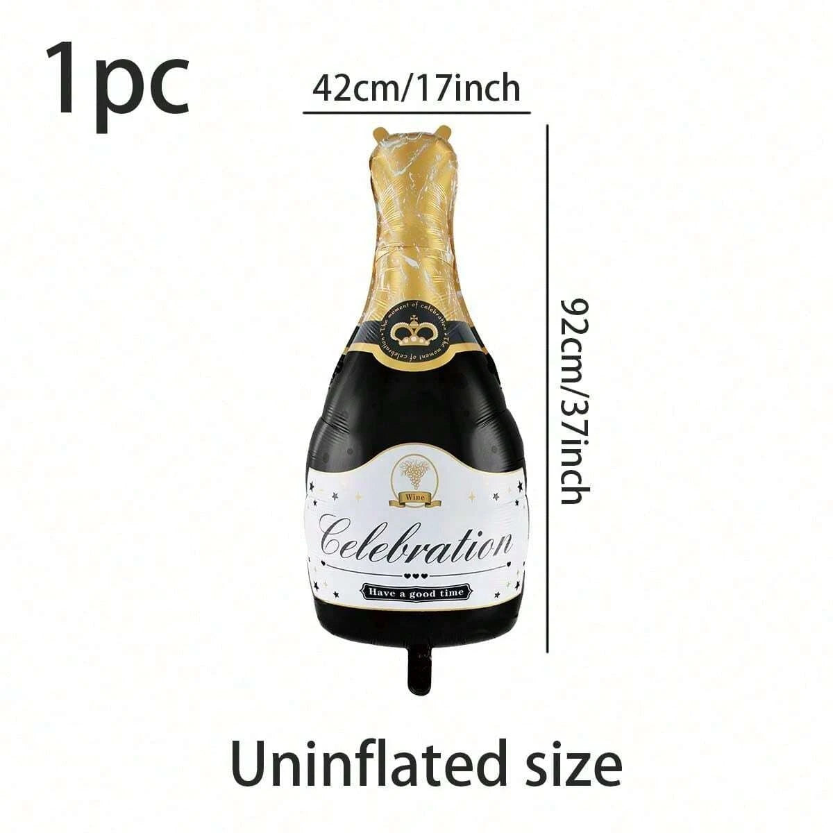 Large Champagne Bottle Foil Balloon Party Decoration