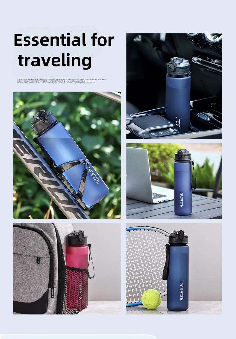 750ml Leak Proof Sports Water Bottle BPA Free Fitness Gym Travel Jug - 9