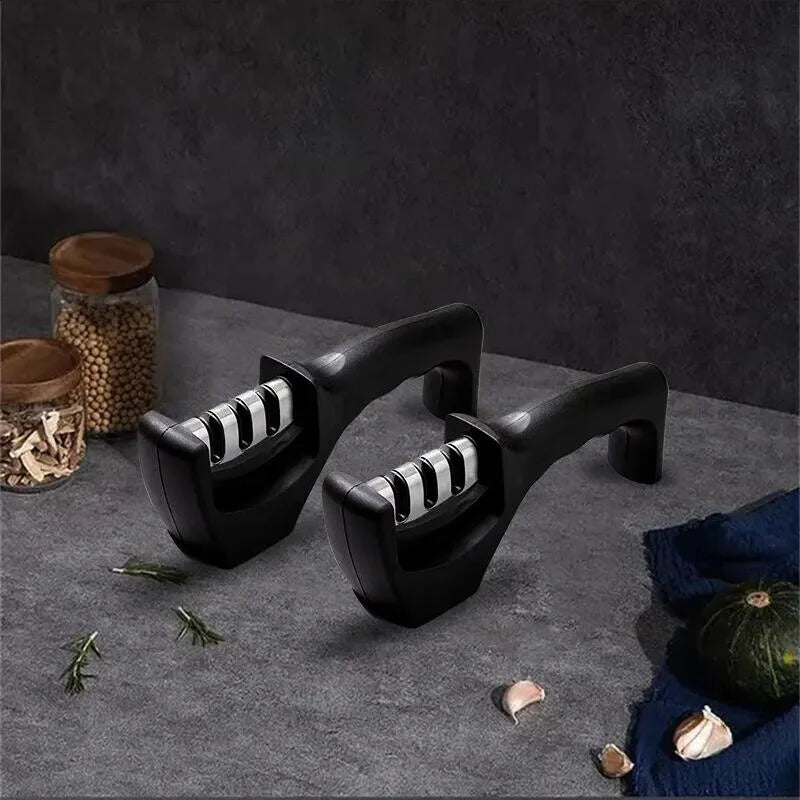 3 Stage Knife Sharpener Handheld Kitchen Blade Sharpening Tool - 5
