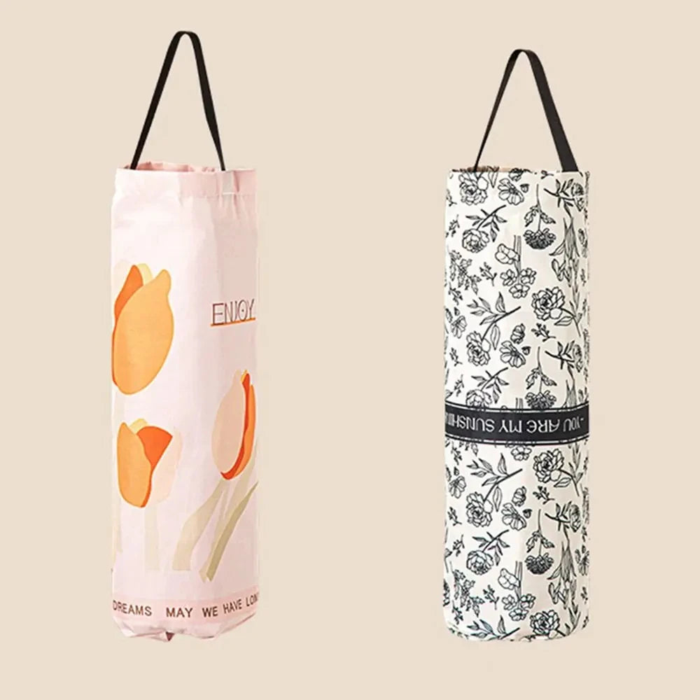 Wall Mounted Grocery Bag Dispenser Plastic Bag Storage Organizer Holder - 8