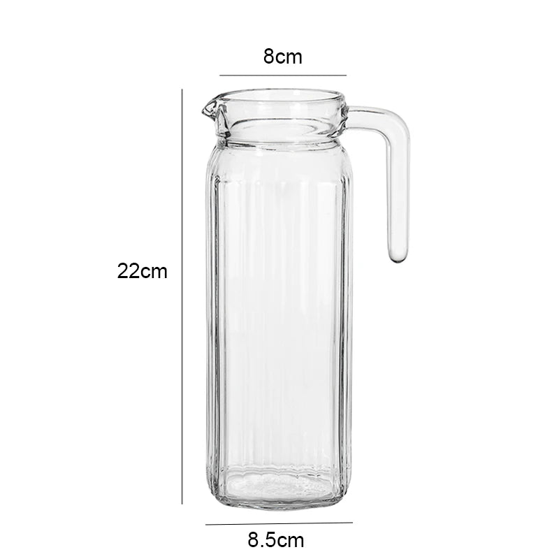 1.1L Transparent Plastic Water Jug Fridge Juice Pitcher Drink Dispenser - 8