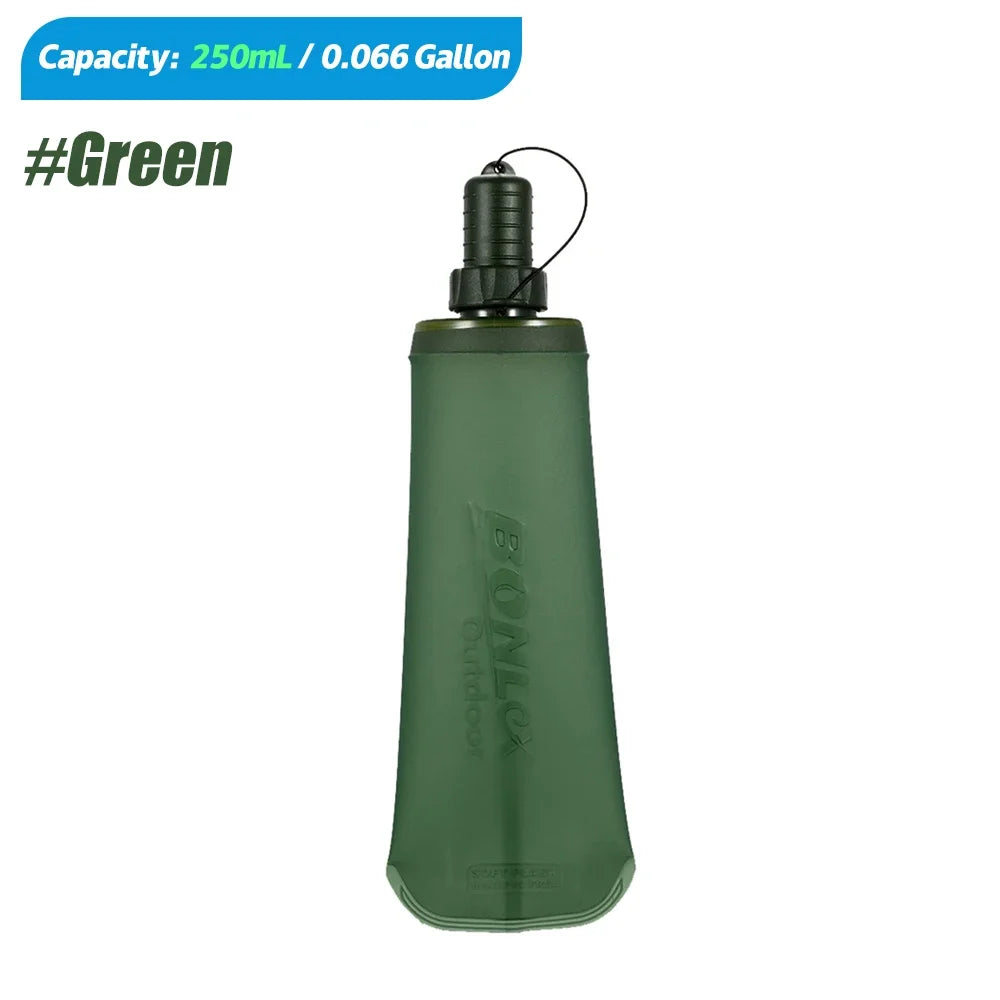 Foldable Soft Flask Water Bottle TPU Hydration Pack for Running Hiking - 10