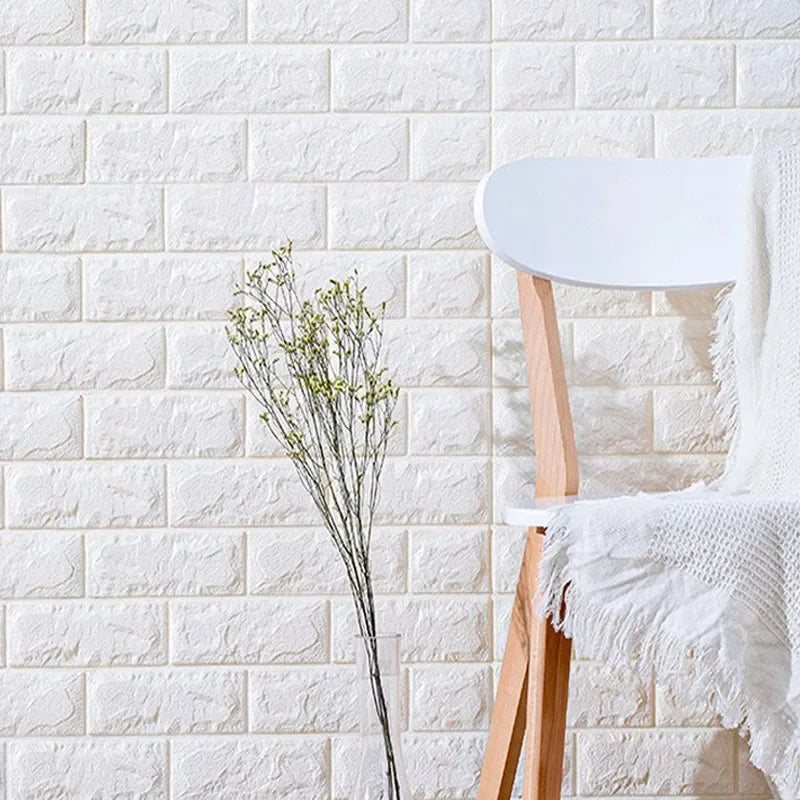 3D Self Adhesive Brick Wall Stickers Foam Anti Collision Wallpaper