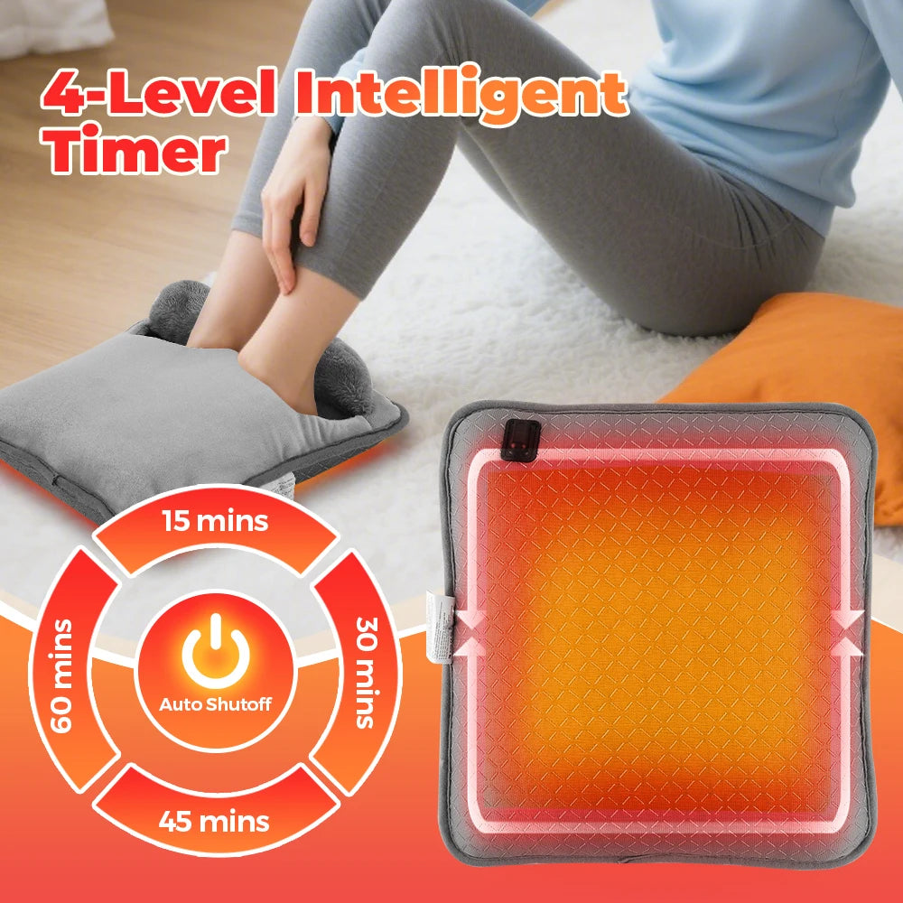 Electric Foot Warmer Heated Pad Winter Foot Heating Device - 3