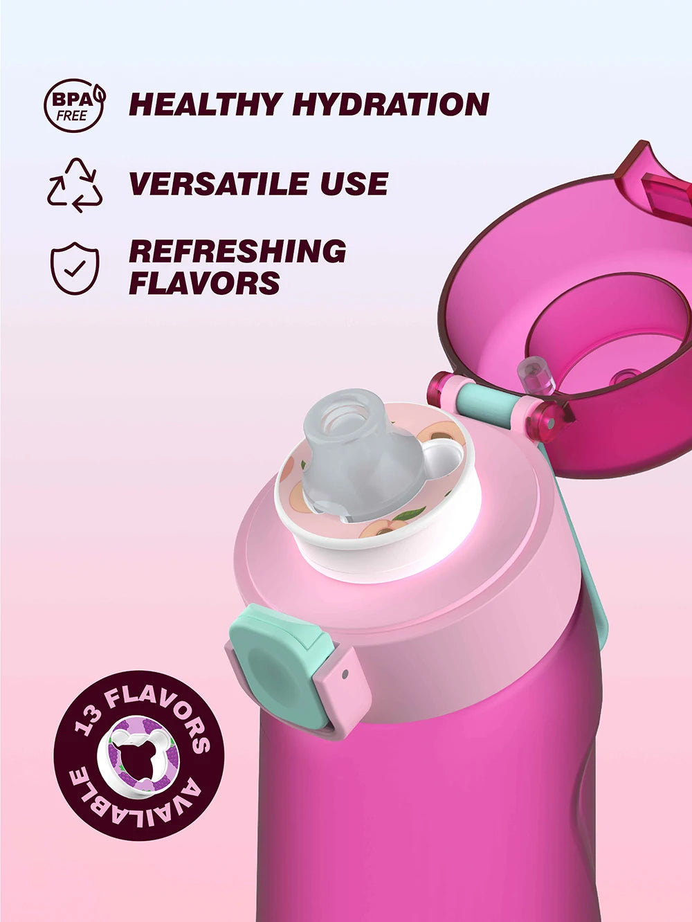 Scented Air Water Bottle Portable Flavor Infused Sports Gym Bottle