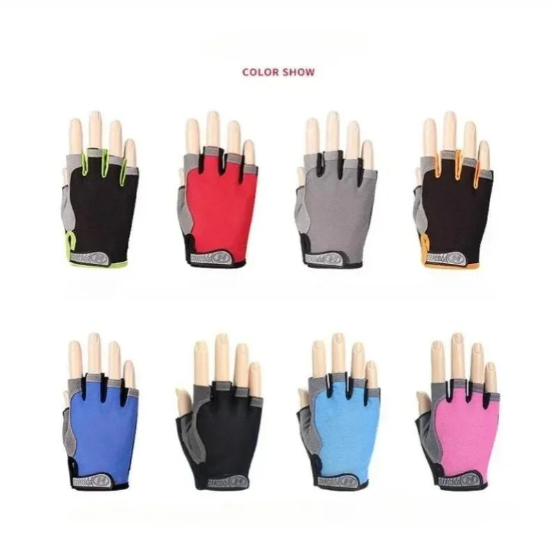 Fingerless Cycling Gloves Anti-Slip Shockproof Sports Training Mitts - 7