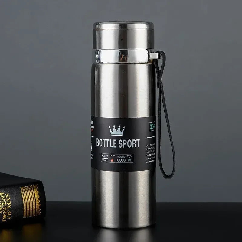 1L Stainless Steel Thermal Water Bottle Vacuum Insulated Travel Flask - 21