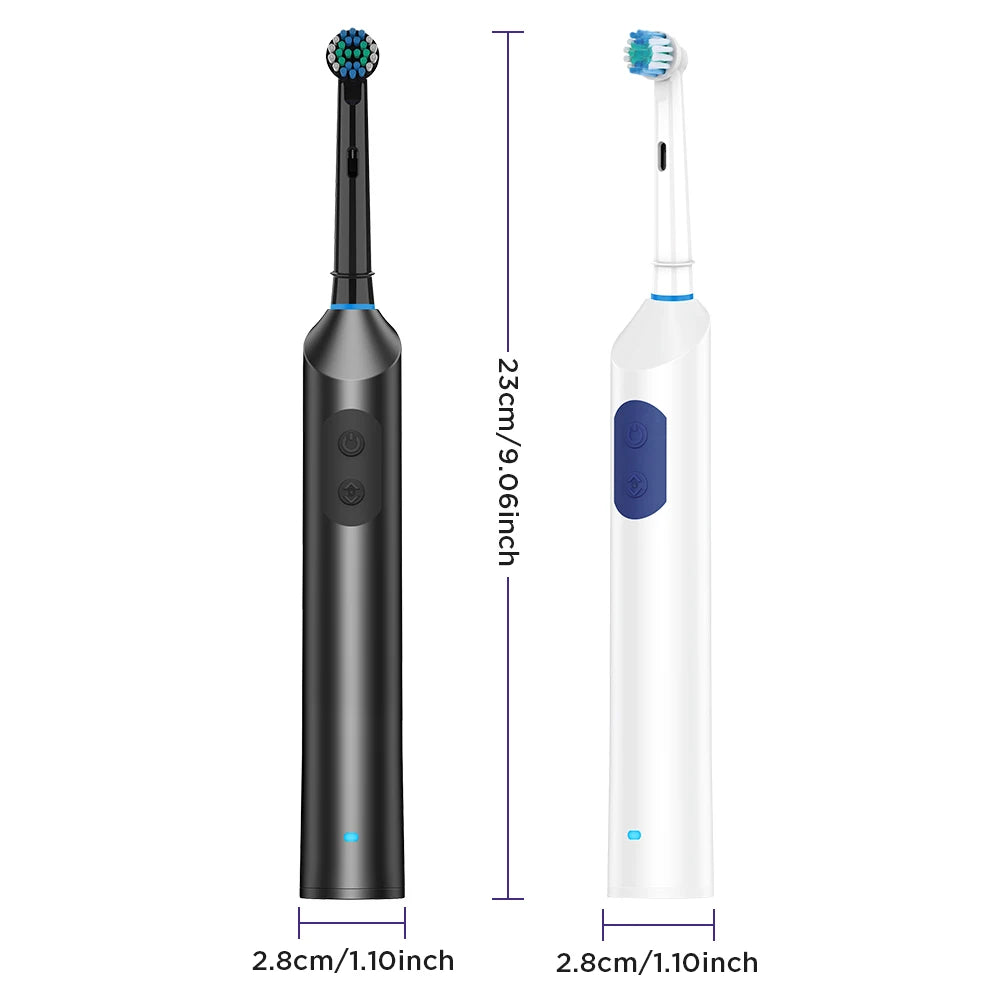 Rechargeable Rotating Electric Toothbrush with 4 Heads - 15