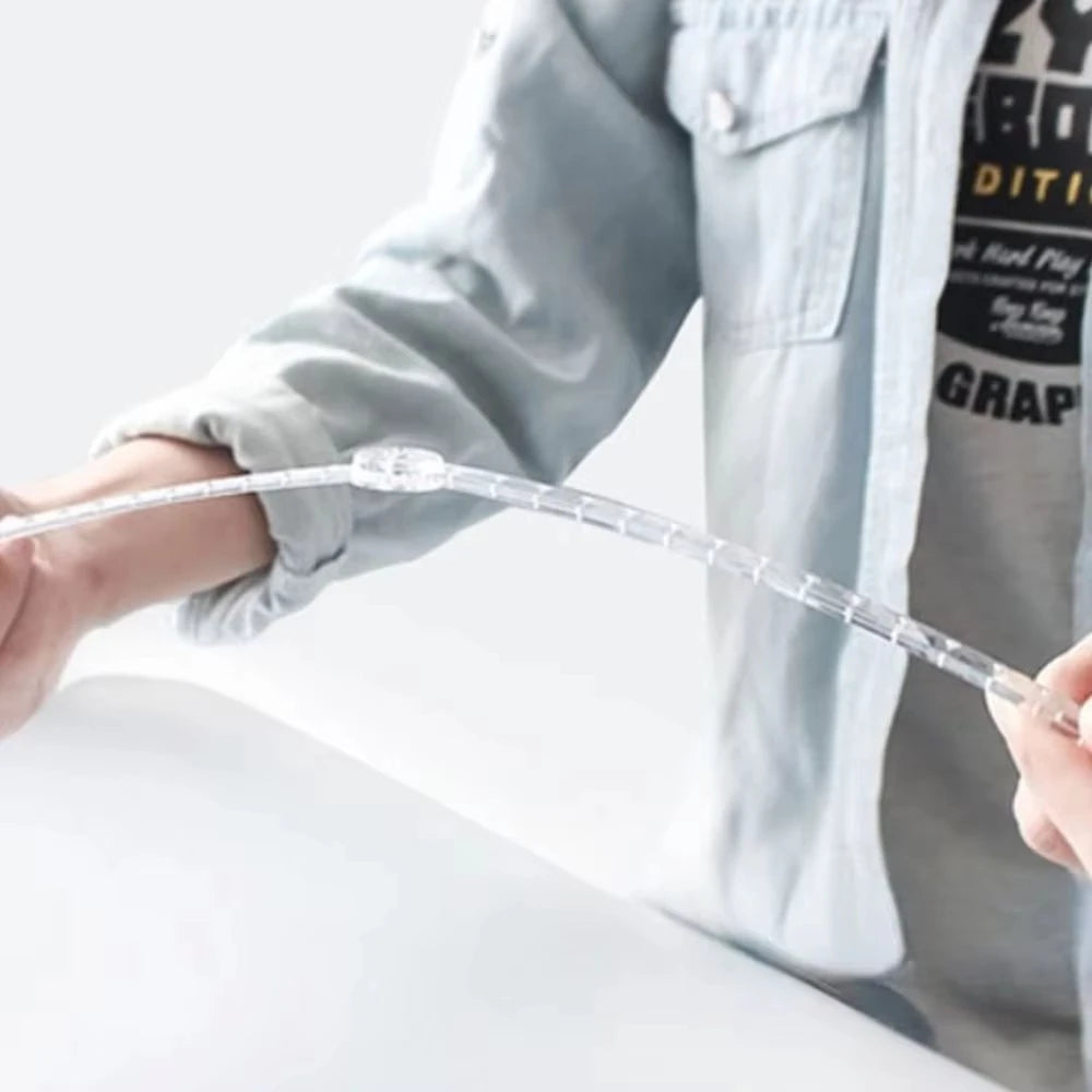 Folding Protractor Ruler Transparent Angle Measuring Tool for Students - 3