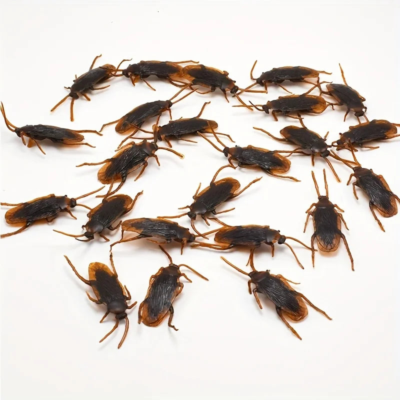 50pcs Realistic Fake Bug Prank Set Halloween Party Decor Props - 19