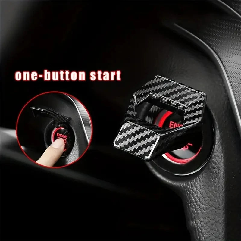 Car Engine Start Stop Button Cover Ignition Switch Protector Flip Cap