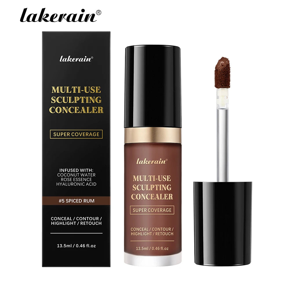 Lakerain Waterproof Concealer Matte High Coverage Liquid Foundation