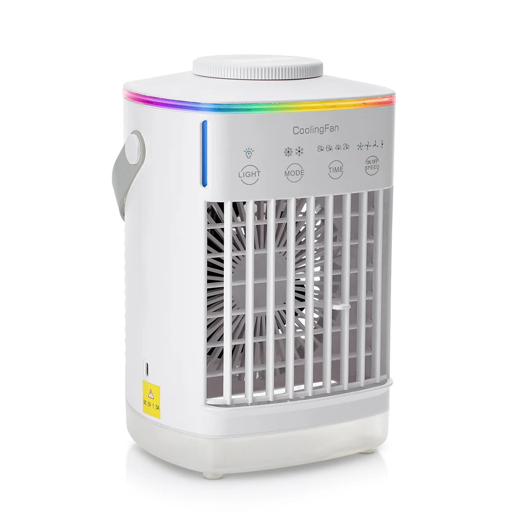 Portable Air Conditioner Fan USB Mini Cooler Humidifier