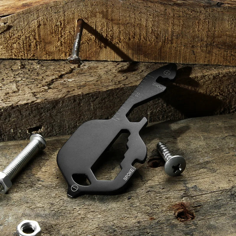 13-in-1 Stainless Steel Keychain Multitool Portable EDC Repair Gadget - 10