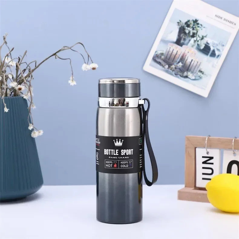 1L Stainless Steel Thermal Water Bottle Vacuum Insulated Travel Flask - 19