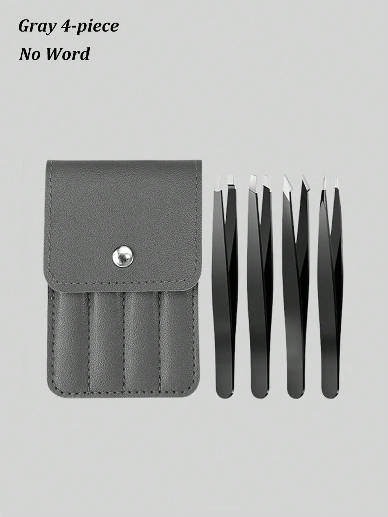 4pc Professional Stainless Steel Tweezer Set Precision Crafting Tools