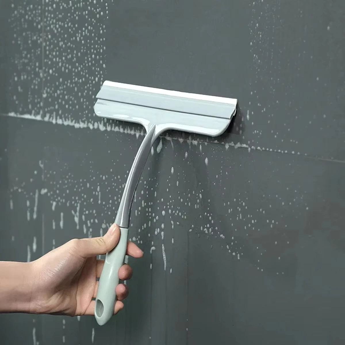 Silicone Squeegee Window Cleaner Multi-Purpose Glass Wiper Scraper Tool