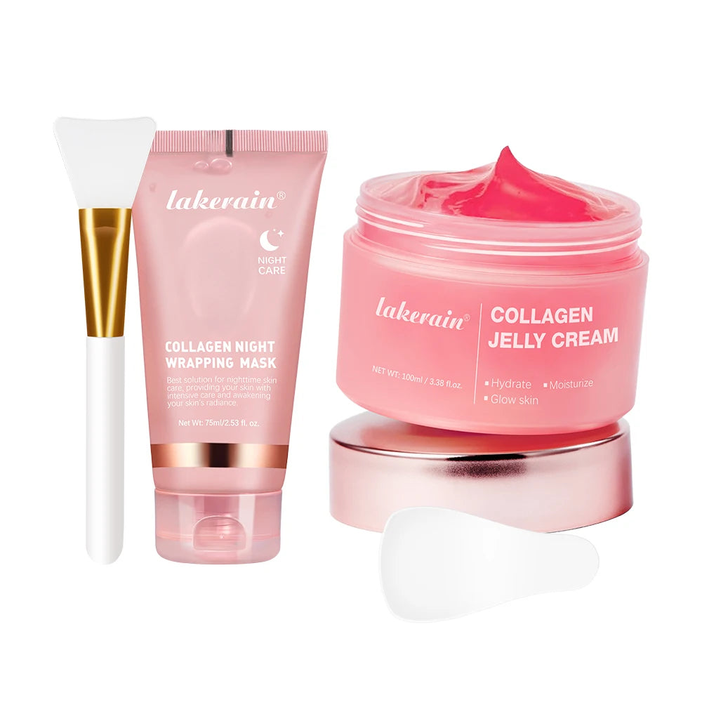 Collagen Jelly Cream Peel-Off Overnight Mask Hydrating Firming Skincare
