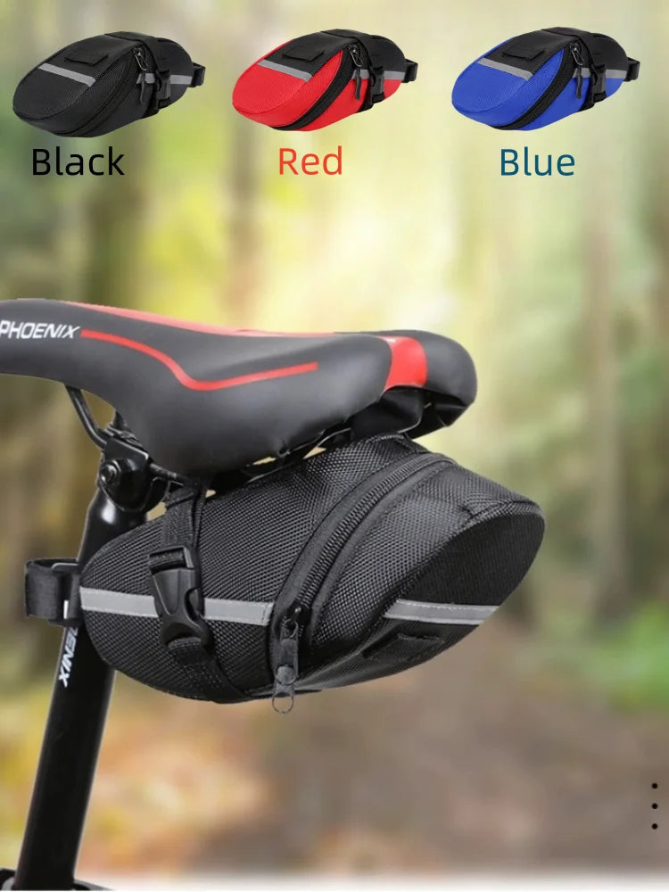 Bicycle Saddle Bag Under Seat Storage Pouch for Road and Mountain Bikes - 7