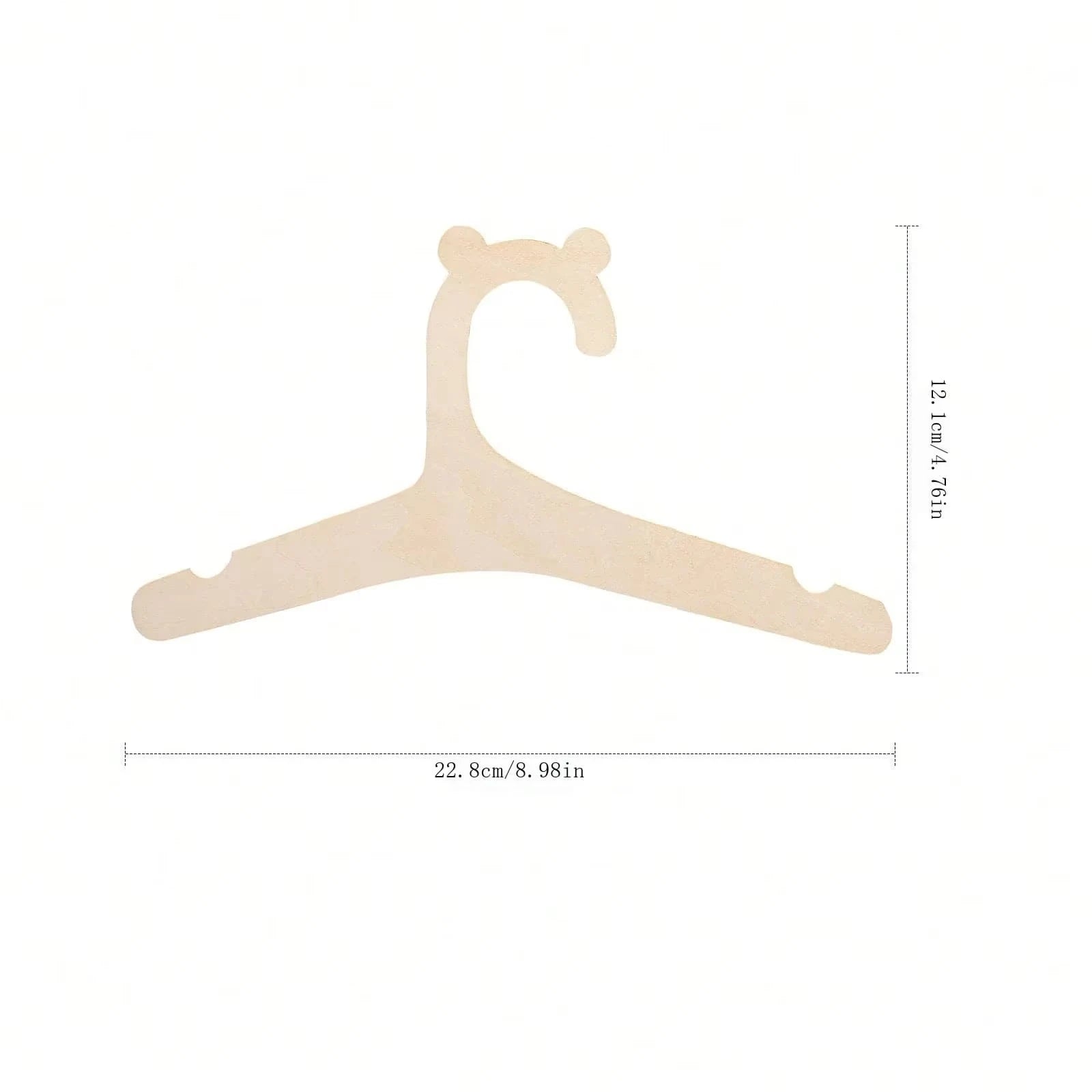 Wooden Baby Clothes Hangers Nursery Kids Wardrobe Organizer Set - 6