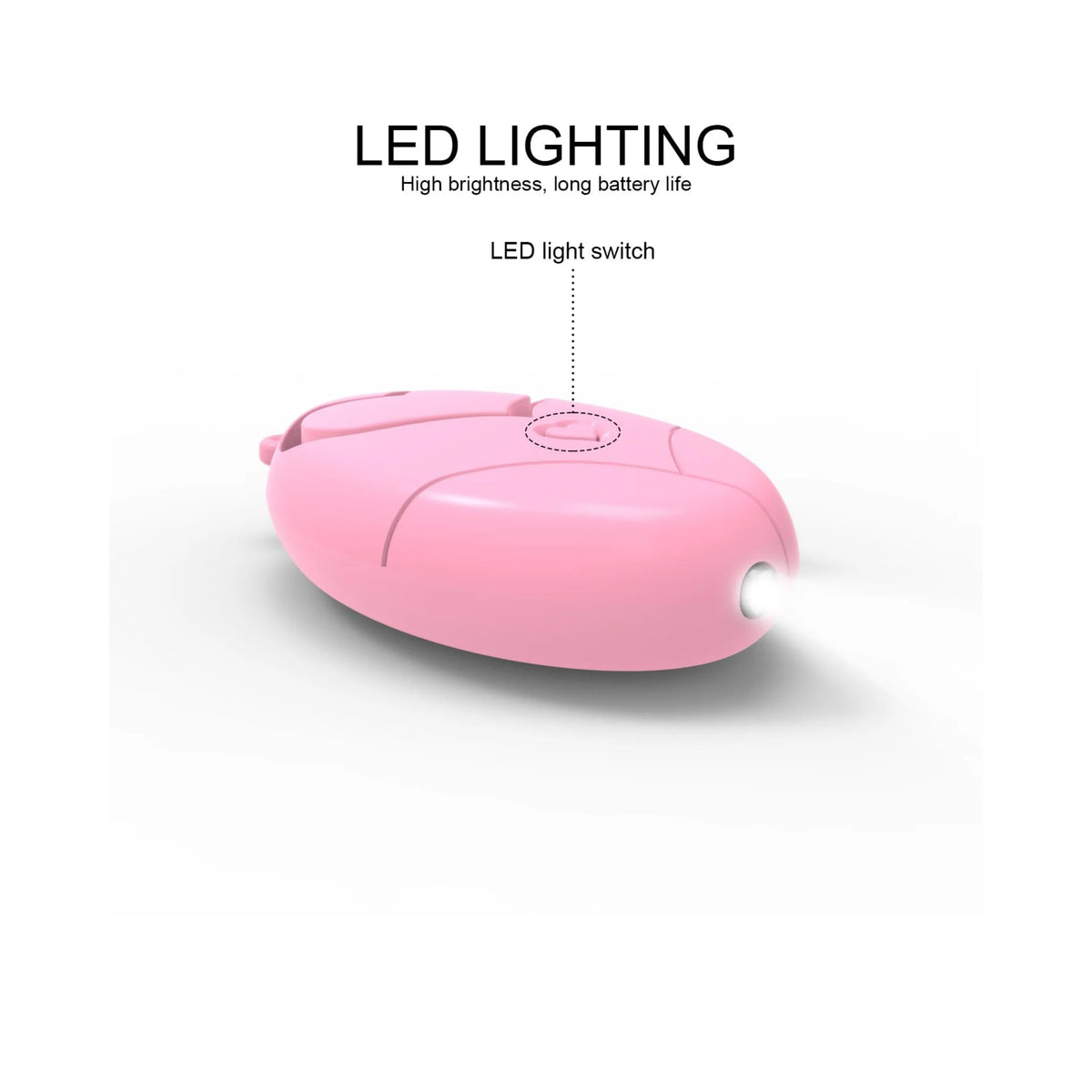 Heart Shaped Personal Alarm 130dB Safety Siren Keychain Emergency Tool