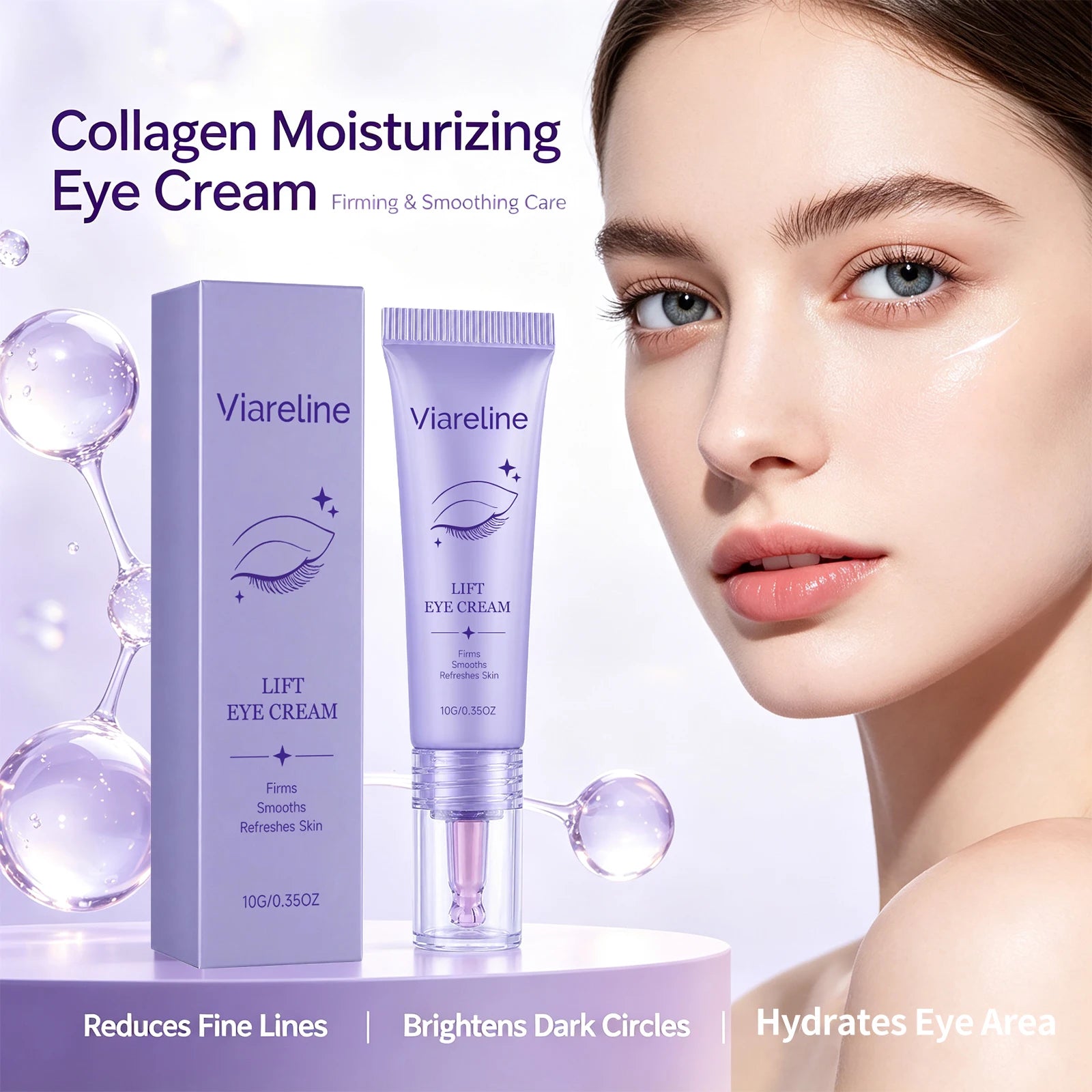 Viareline Lift Eye Cream Fine Lines Dark Circles Remover - 4