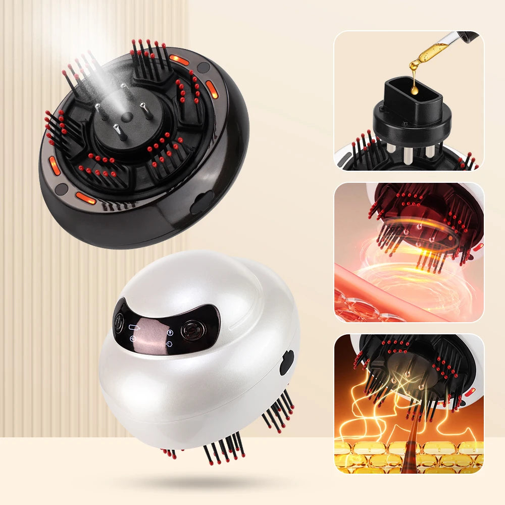 Electric Spray Massage Comb Hair Oil Applicator Scalp Massager