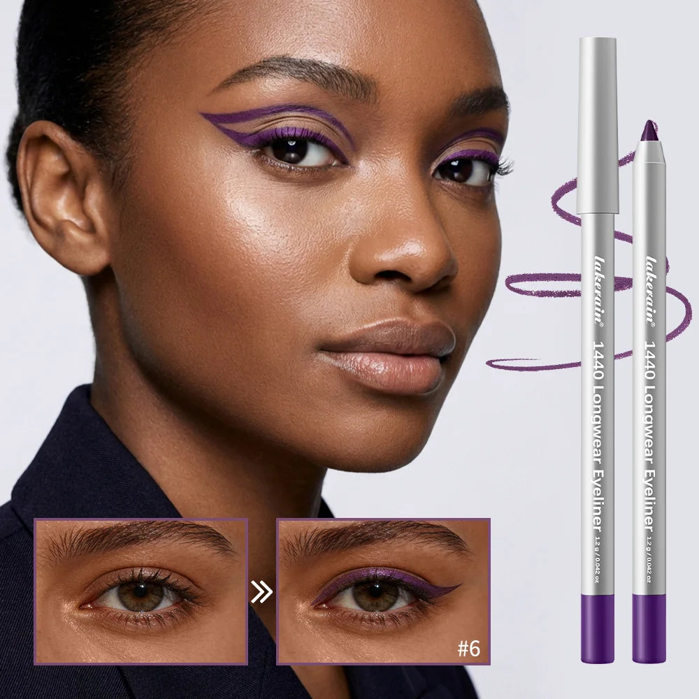 Waterproof Eyeliner Pencil Long Lasting Smudge Proof Makeup - 2