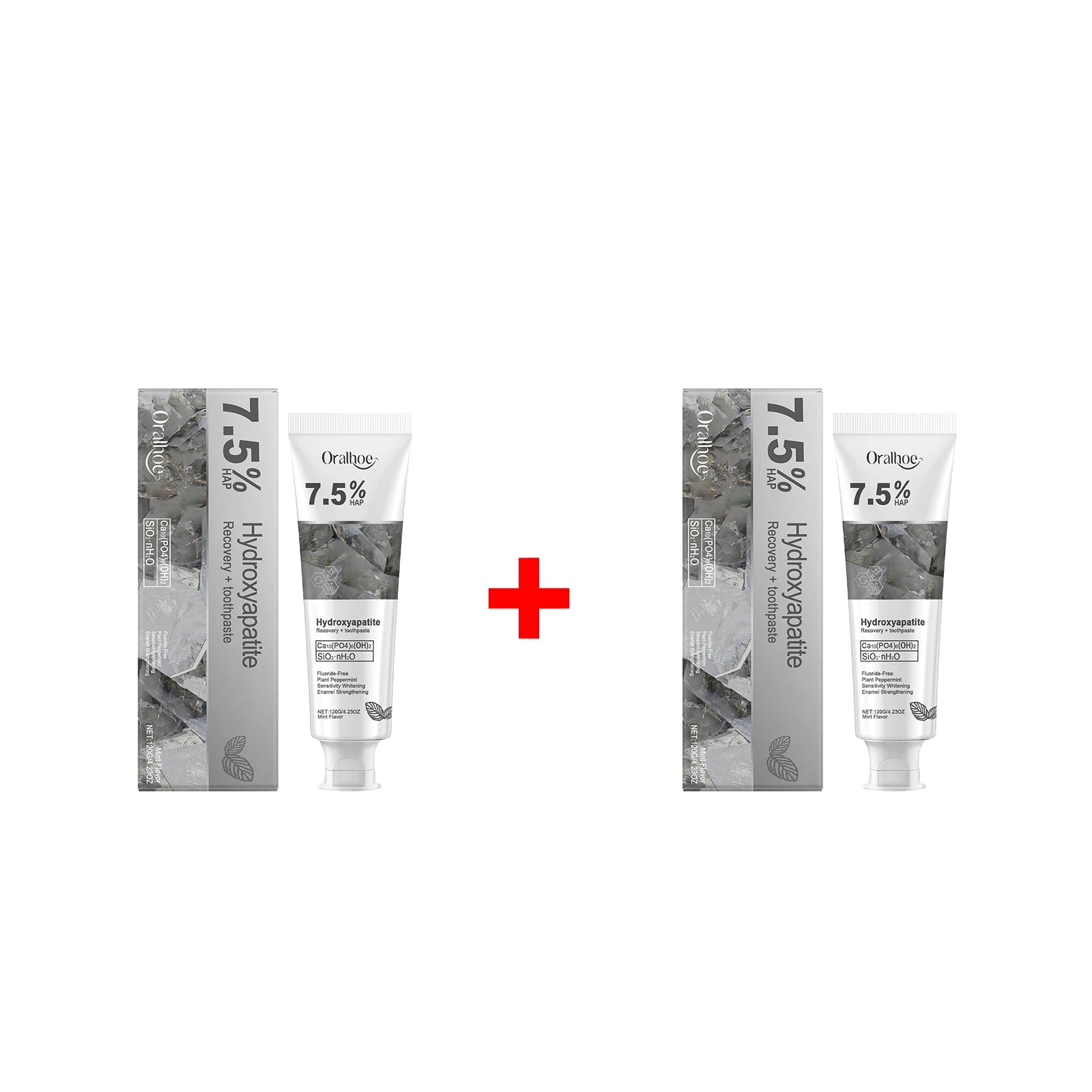 Oralhoe 7.5% Hydroxyapatite Toothpaste Enamel Repair - 19