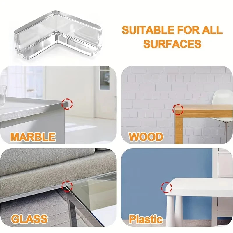 Baby Safety Corner Guards Clear Silicone Table Edge Protectors - 9