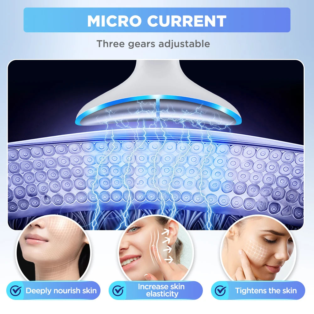 LED Neck Beauty Instrument Face Lifting Massager