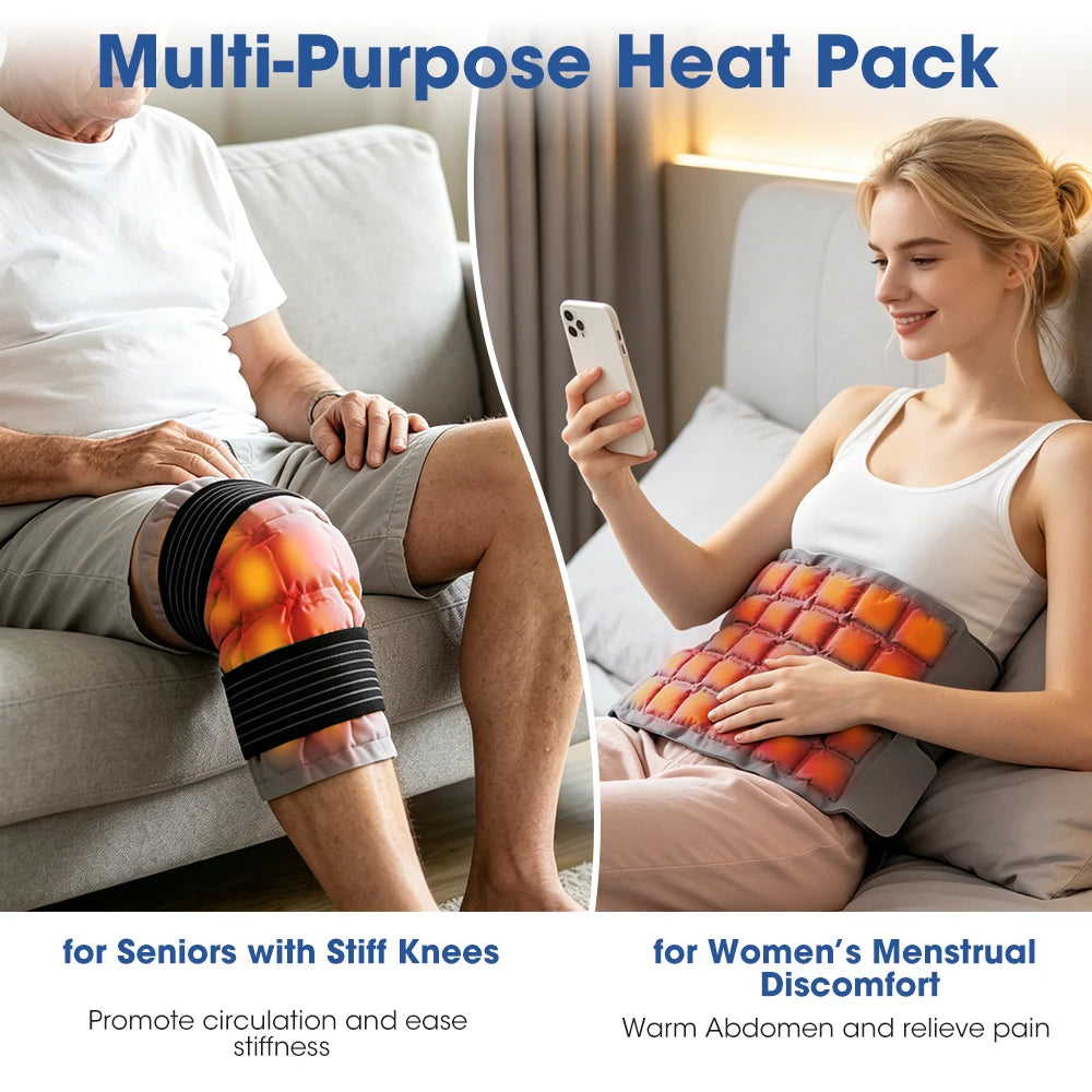 Portable Knee Ice Pack Wrap Hot Cold Compress Support