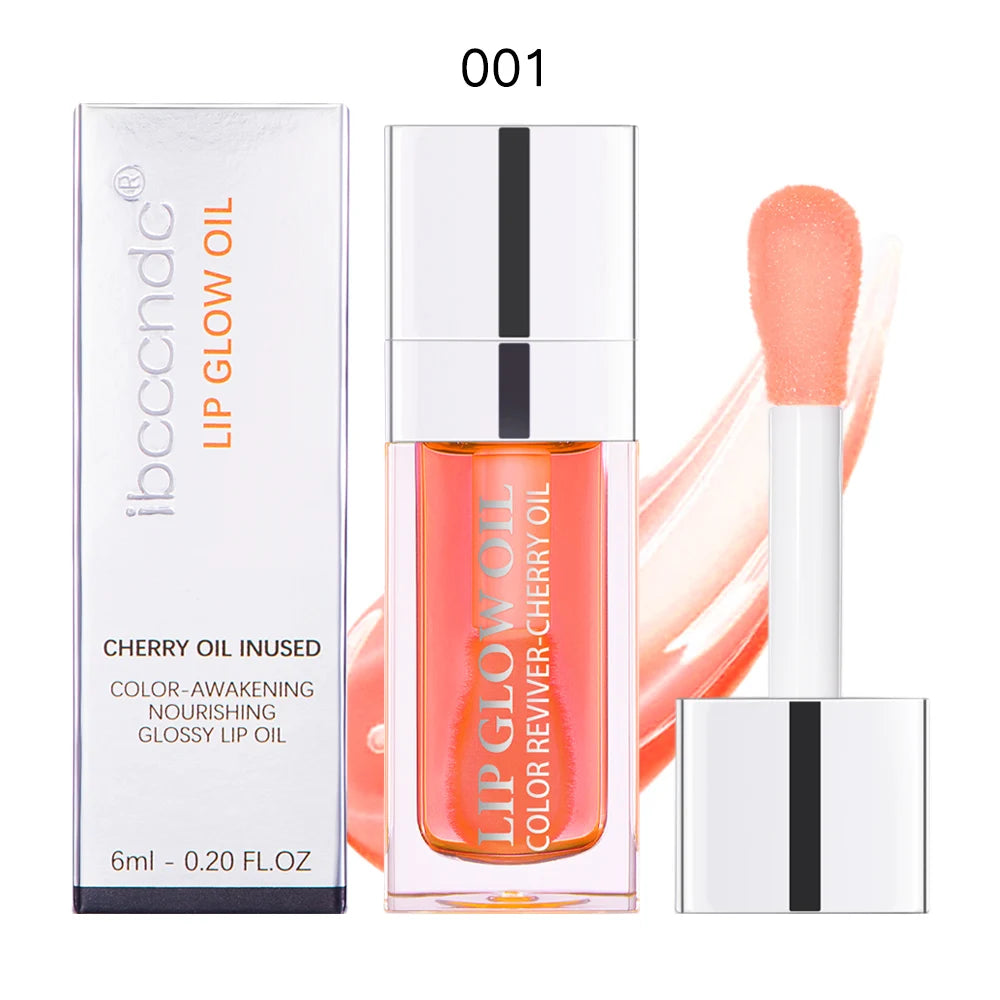 Lip Oil Plumping Gloss Crystal Jelly Moisturizing Tinted Lip Plumper - 1