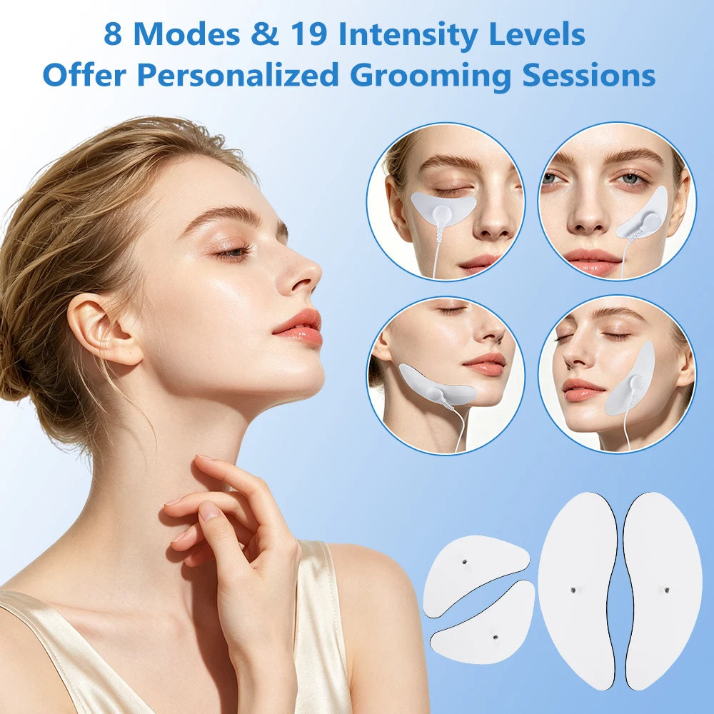 Electric EMS Eye Beauty Massager Facial Lifting Anti Wrinkle Tool - 11