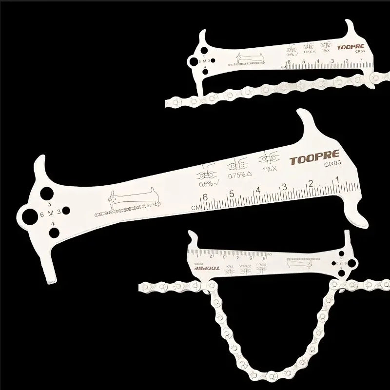Toopre Bicycle Chain Wear Indicator Gauge Tool Bike Chain Checker Ruler - 7