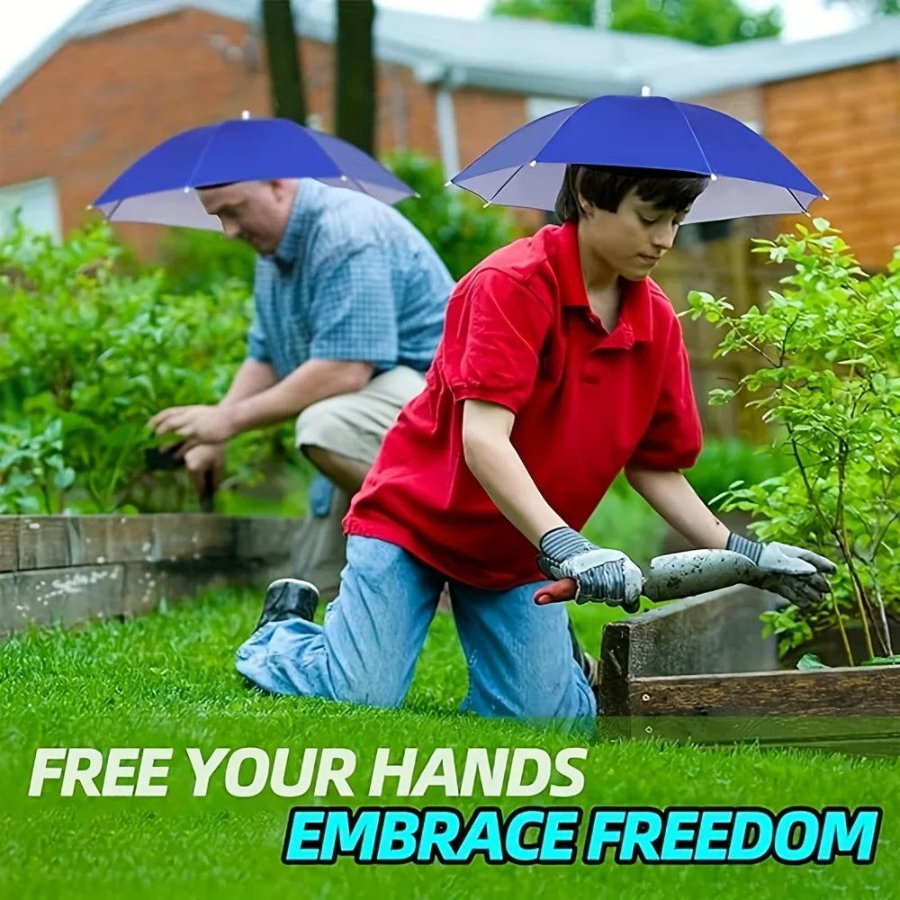 Hands Free Umbrella Hat Sun Rain Protection Headgear for Outdoor Fishing - 11