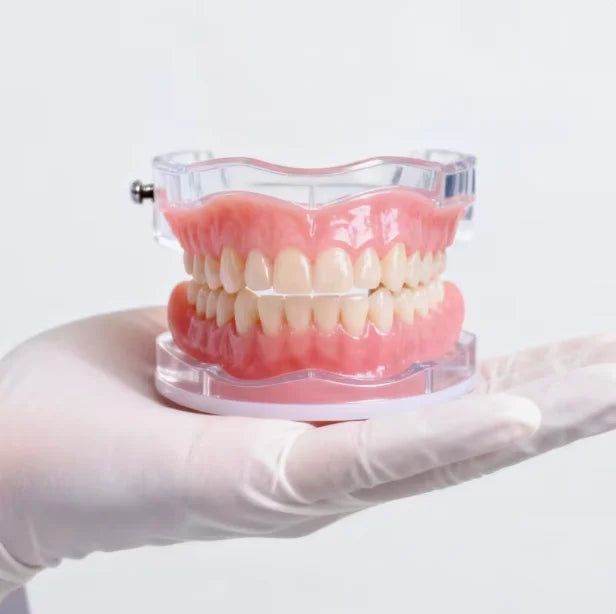 Silicone Dentures Full Set Soft Upper And Lower Fake Teeth