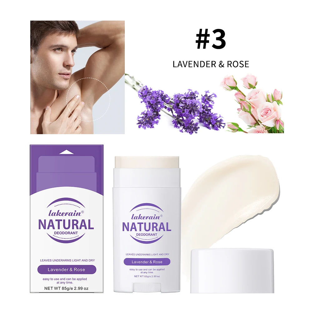 Solid Deodorant Stick Natural Perfume Balm Long Lasting Fragrance