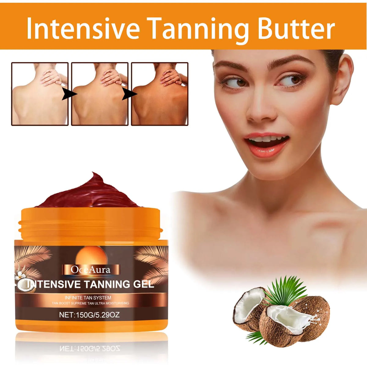 Carroten Tanning Gel Sunless Tan Accelerator Cream